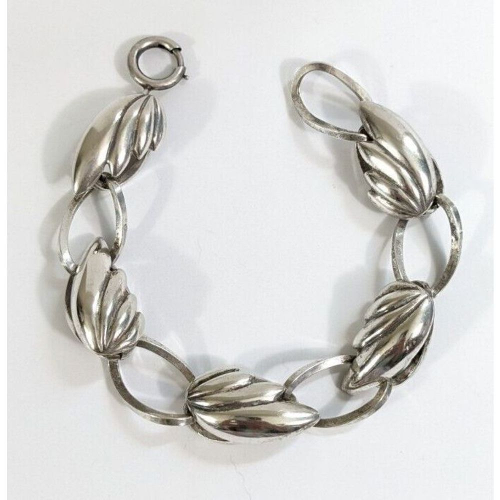 Sterling Silver Napier Vintage Big Chain Link Bracelet